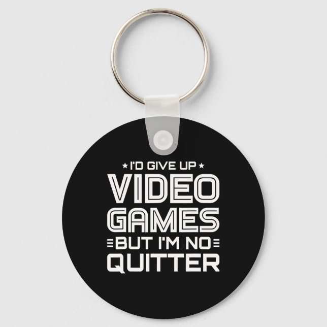 Playing Video Games - Video Gamer Meme - Funny Vid Key Ring (Front)