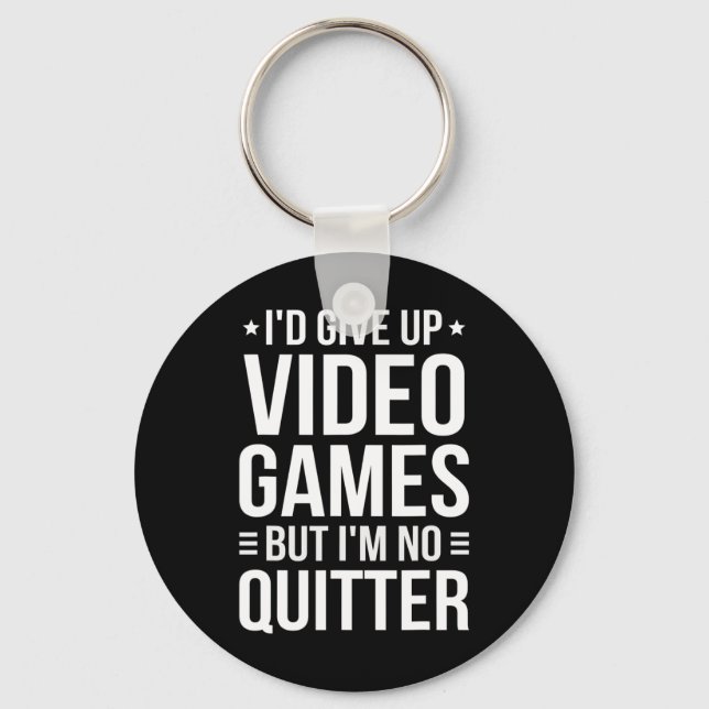 Playing Video Games - Video Gamer Meme - Funny Vid Key Ring (Front)