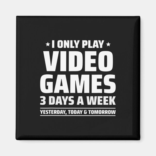 Playing Video Games - Video Gamer Meme - Funny Vid Magnet (Front)