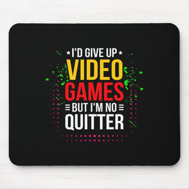 Playing Video Games - Video Gamer Meme - Funny Vid Mouse Mat (Front)