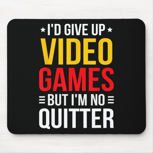 Playing Video Games - Video Gamer Meme - Funny Vid Mouse Mat (Front)