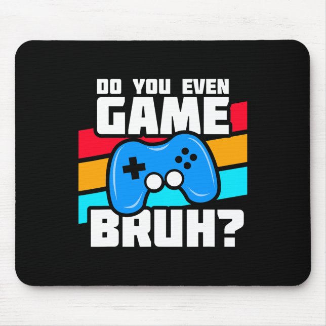 Playing Video Games - Video Gamer Meme - Funny Vid Mouse Mat (Front)
