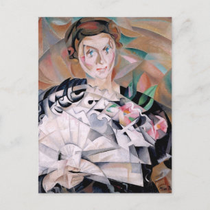 Playing With a Fan by Alice Bailly Postcard
