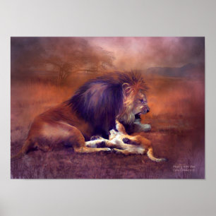 Playing With Dad Art Poster/Print Poster