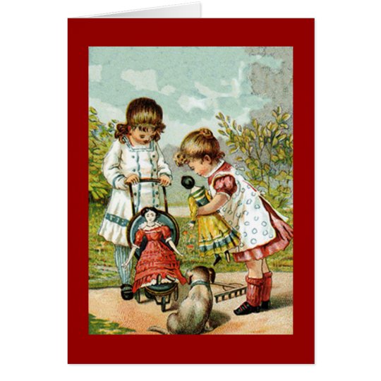 Playing With Dolls Card