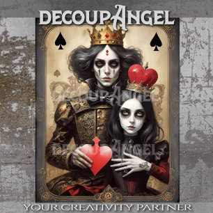 Playing with Hearts Decoupage Tissue Paper