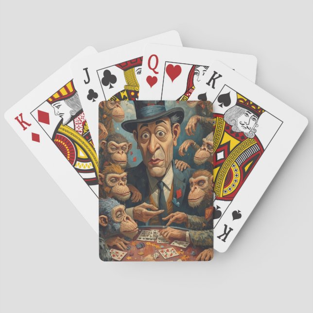 Playing With Monkeys playing cards (Back)