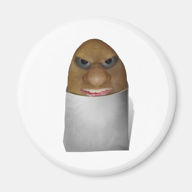 Playing With Potatoes - The Potato Nose Magnet (Front)