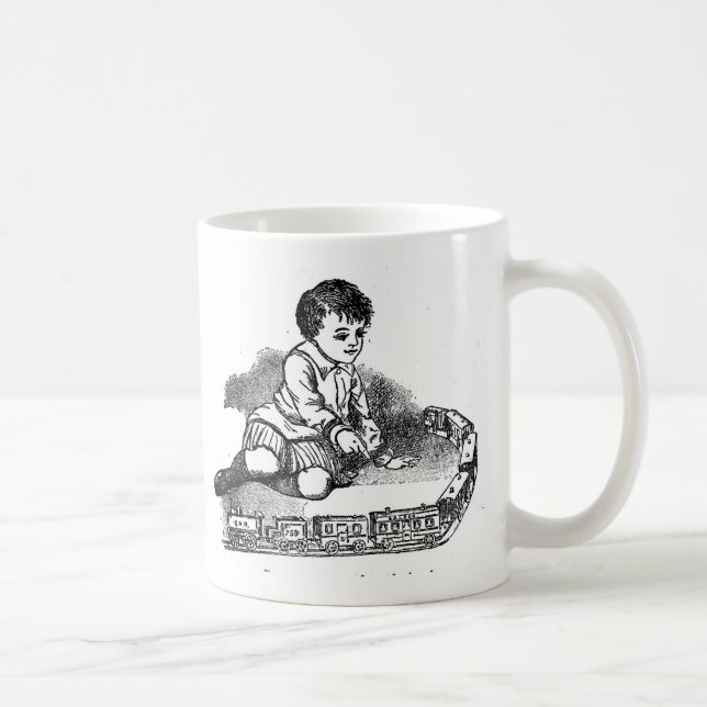 Playing With The Train Coffee Mug (Right)