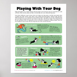 Playing With Your Dog Poster