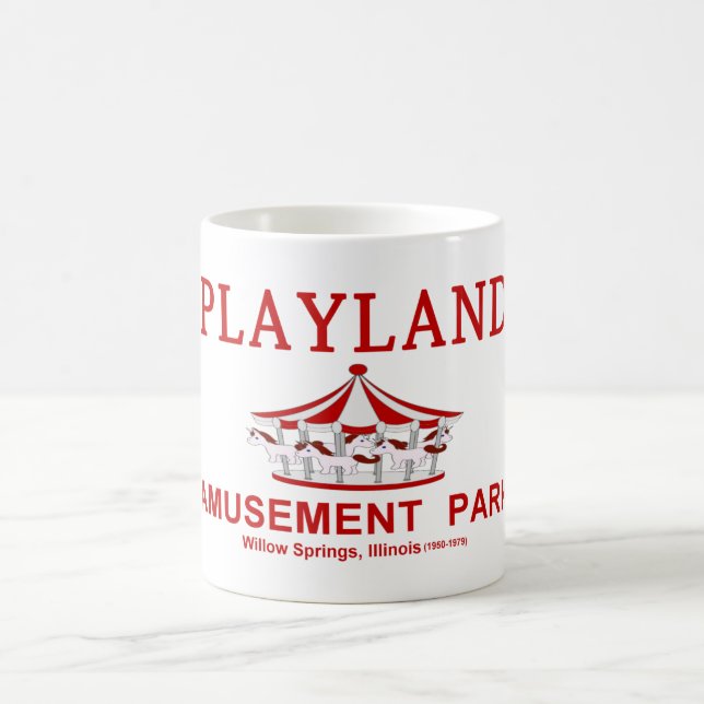Playland Amusement Park, Willow Springs, Illinois Coffee Mug (Center)