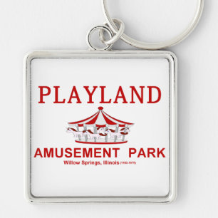 Playland Amusement Park, Willow Springs, Illinois Key Ring