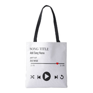 Playlist Favourite Song shopping Book Tote Bag