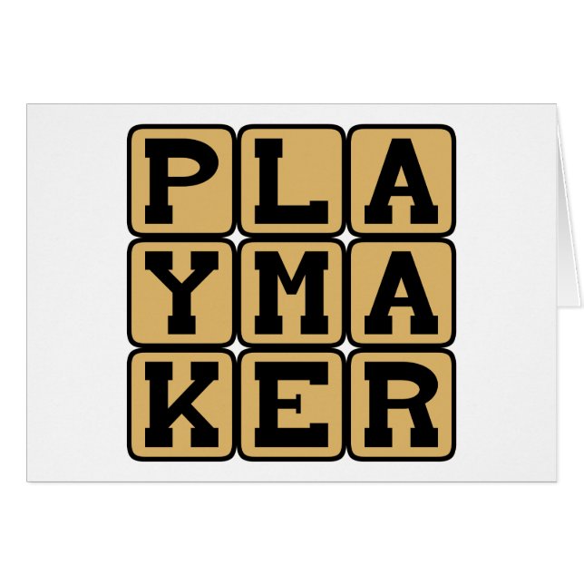 Playmaker, Sports Star or Playwright (Front Horizontal)