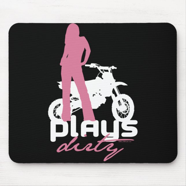 Plays Dirty - Girl Mouse Mat (Front)