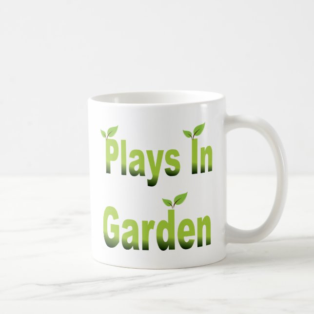 plays in garden #2 coffee mug (Right)