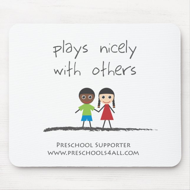 plays nicely with others mouse mat (Front)