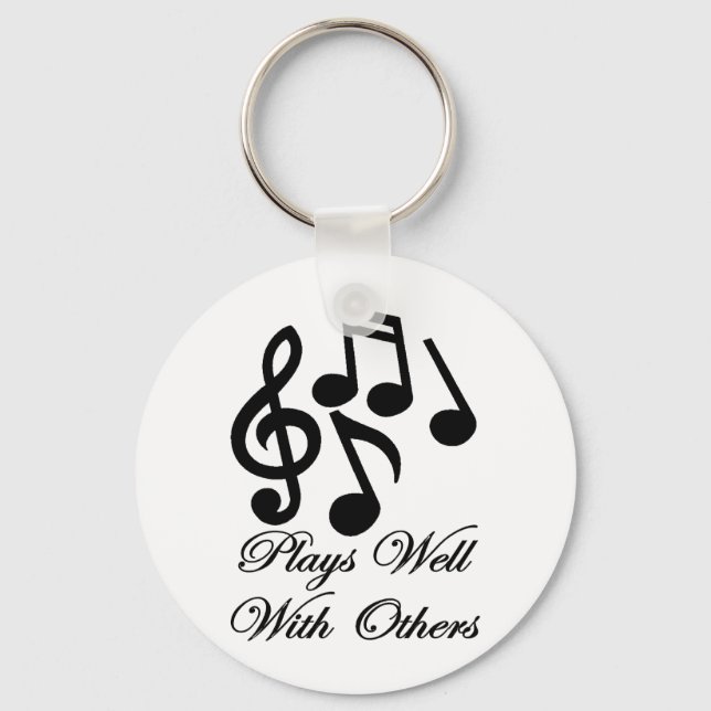 plays well with others key ring (Front)