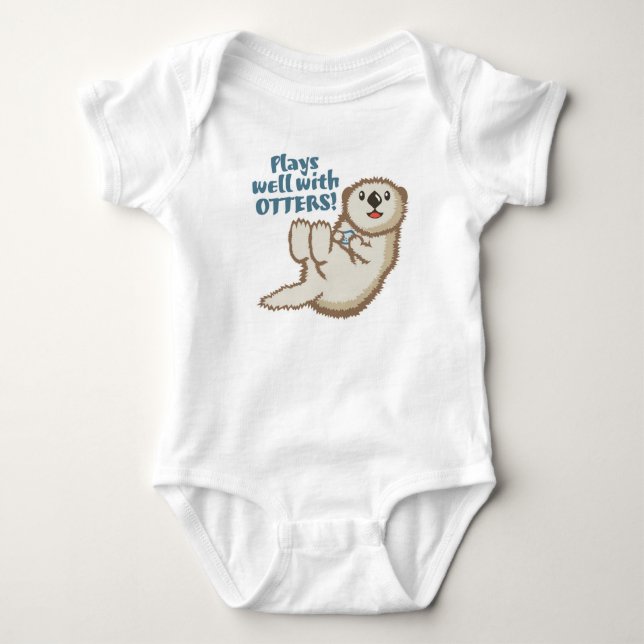 Plays Well With Otters Bodysuit (Front)