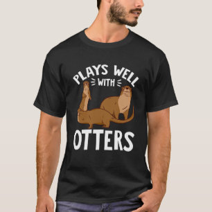 Plays Well With Otters Otter Pun Humour Pullover H