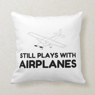 PLAYS WITH AIRPLANES CUSHION