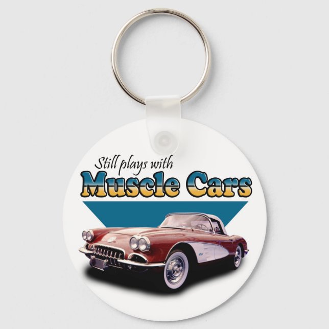 Plays with Muscle Cars Key Ring (Front)