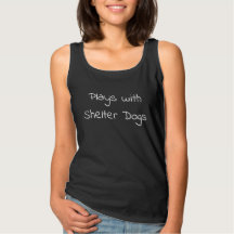 Plays with shelter dogs dark