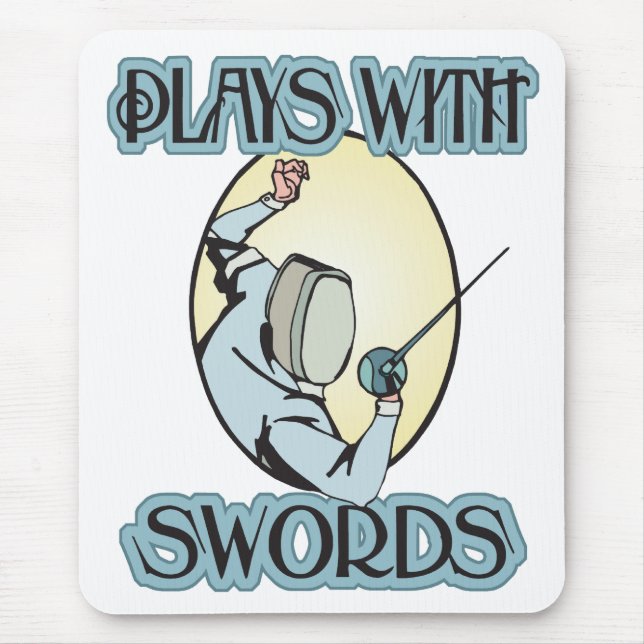 Plays with Swords Mouse Mat (Front)