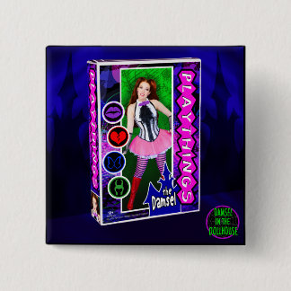 Playthings Album Cover 2 Inch Square Button