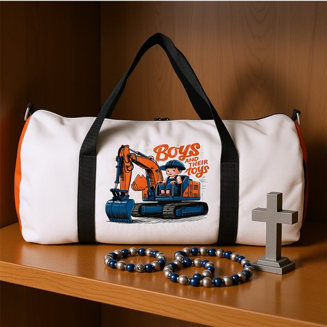 Playtime Atop the Bulldozer Duffle Bag (Creator Uploaded)