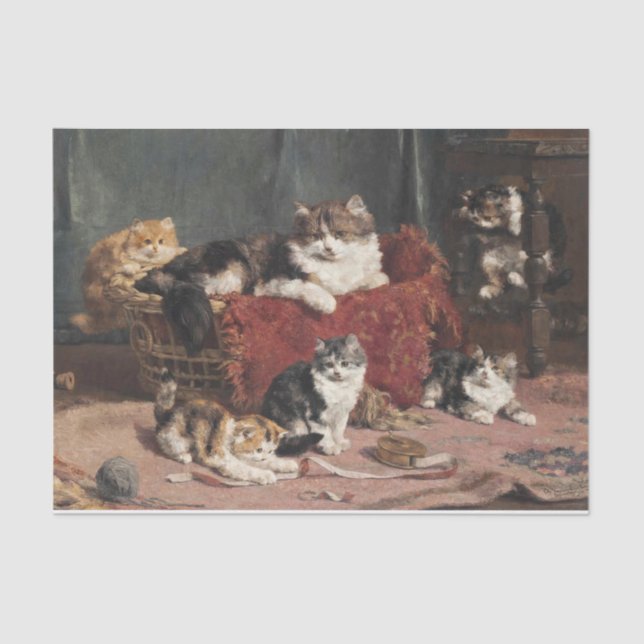 Playtime by Charles van den Eycken Tissue Paper (Front)