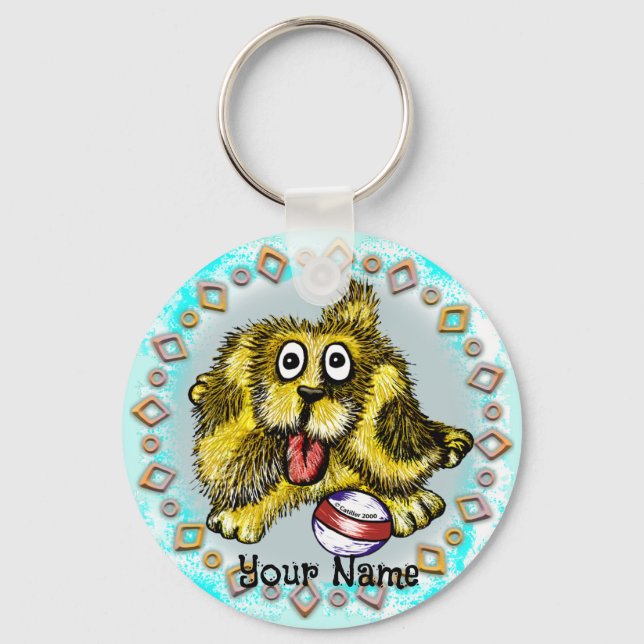 Playtime Dog Key Ring (Front)