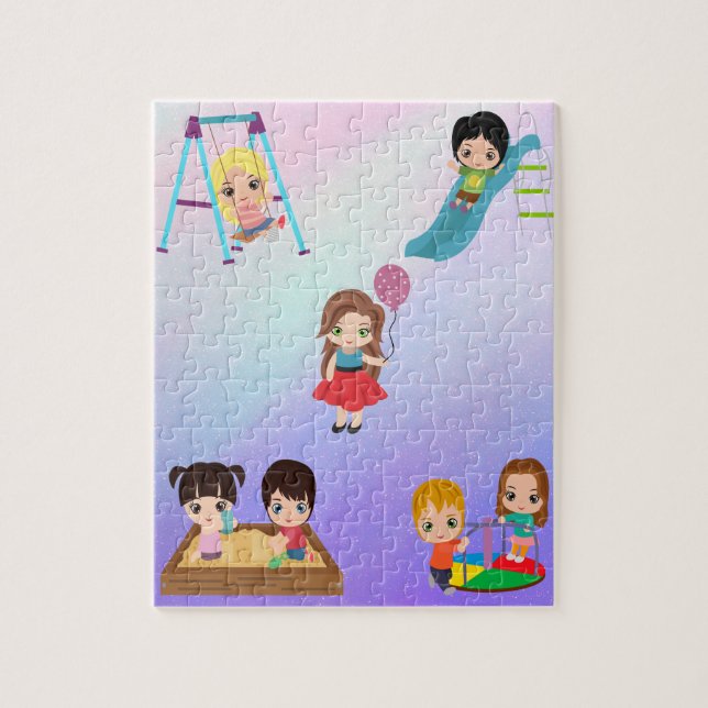 "PLAYTIME"  KIDS  JIGSAW PUZZLE (Vertical)