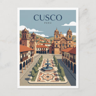 Plaza de Armas, Cusco Peru Postcard