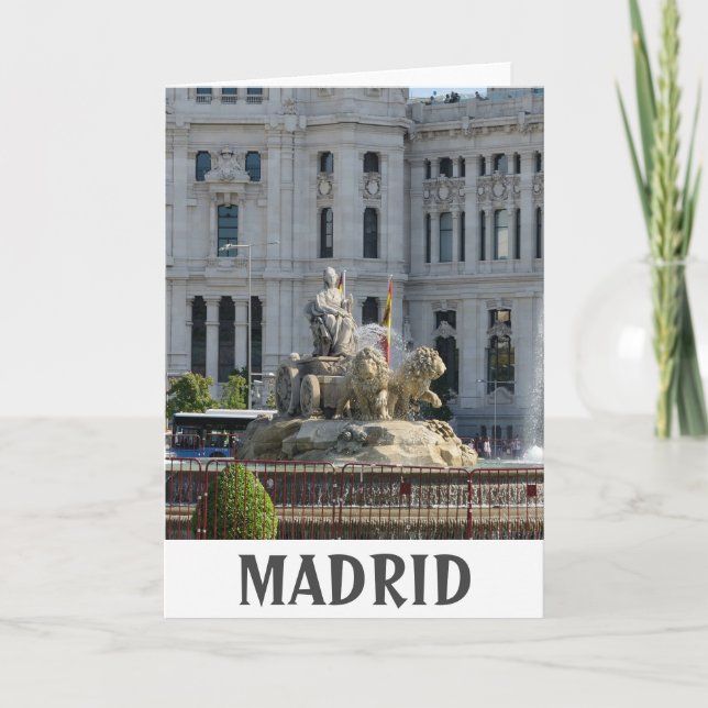 Plaza de Cibeles, Madrid Card (Front)