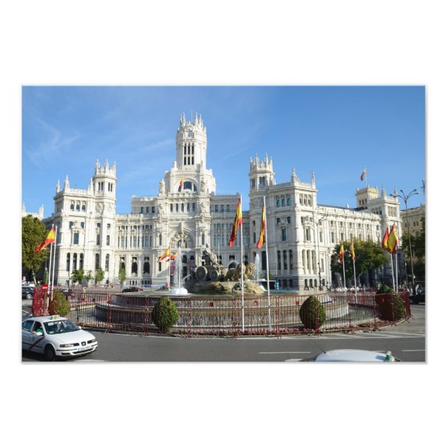 Plaza de Cibeles, Madrid Photo Print (Front)