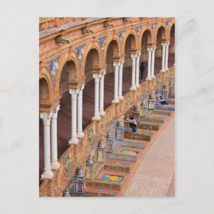 Plaza de Espana Colonnade in Seville Postcard