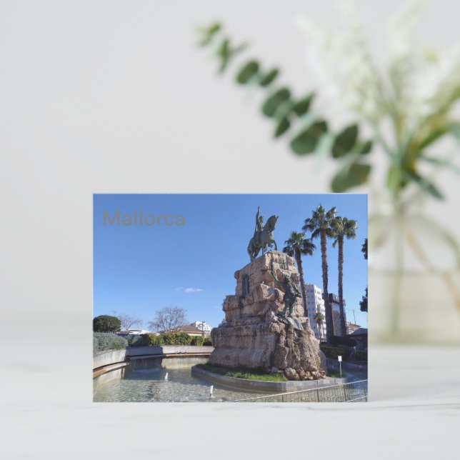 Plaza de España in Palma de Mallorca Postcard (Standing Front)