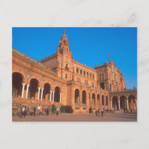 Plaza de Espana in Seville, Spain. Postcard