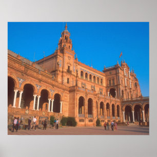 Plaza de Espana in Seville, Spain. Poster