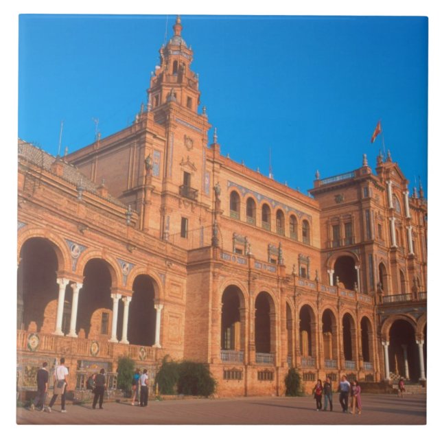 Plaza de Espana in Seville, Spain. Tile (Front)