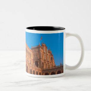 Plaza de Espana in Seville, Spain. Two-Tone Coffee Mug