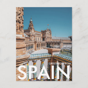 Plaza de España, Sevilla, Spain Postcard