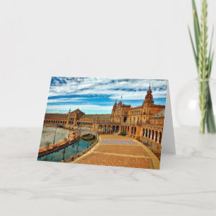 Plaza de Espana, Seville. Spain Card