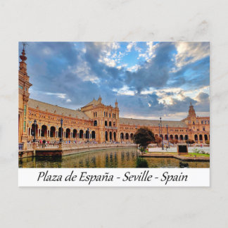 Plaza de España Seville Spain Europe Postcard