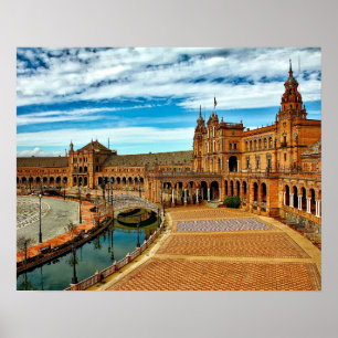 Plaza de Espana, Seville. Spain Poster
