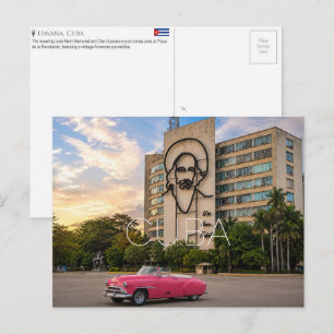 Plaza de la Revolucion, Havana, Cuba Travel Postcard