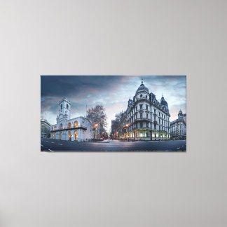 Plaza De Mayo Square Canvas Print