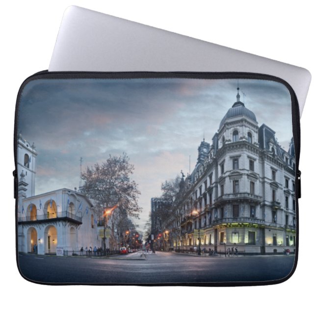 Plaza De Mayo Square Laptop Sleeve (Front)