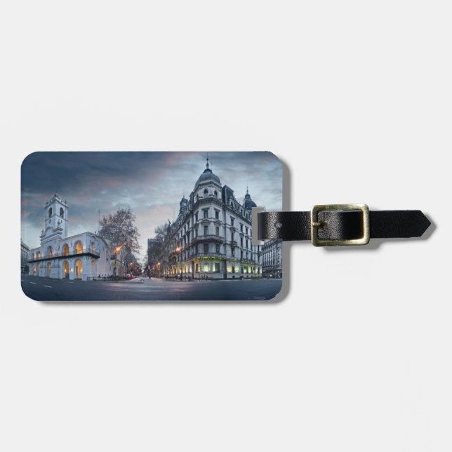 Plaza De Mayo Square Luggage Tag (Front Horizontal)